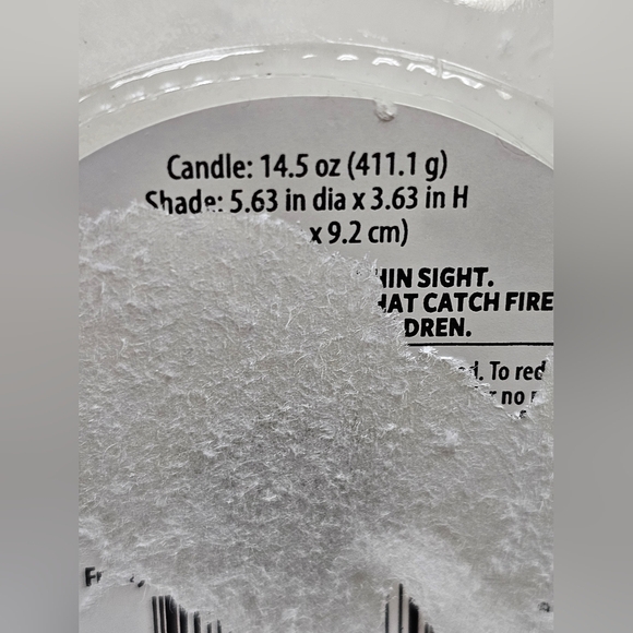 BH&G Jar Candle Ceramic Shade Frosty Peppermint Snow - Picture 8 of 9